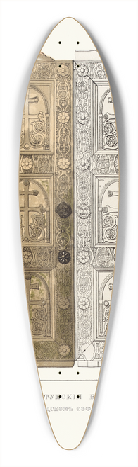 Fedor Grigoryevich Solntsev - Sigtunskiia vorota v Novgorodskom Sofiiskom sobore 39.3 inch art pintail longboard deck