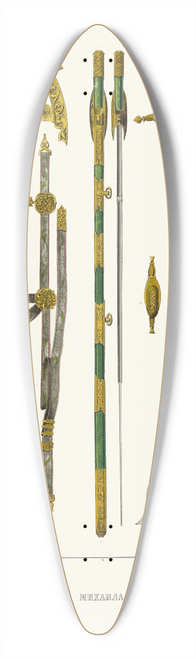 Fedor Grigoryevich Solntsev - Tesak tsaria Alekseia Mikhailovicha 39.3 inch art pintail longboard deck