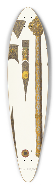 Fedor Grigoryevich Solntsev - Topor i buzdyhan 39.3 inch art pintail longboard deck