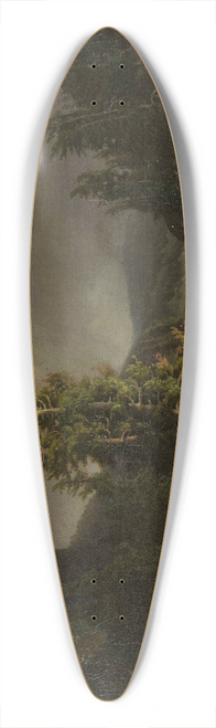 Feliks Brzozowski - Storm in the mountains 39.3 inch art pintail longboard deck