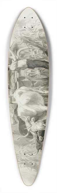 Felix Octavius Carr Darley - Haying Scene 39.3 inch art pintail longboard deck