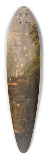 Felix Possart - Blick auf Heidelberg mit dem Schloss im Abendlicht 39.3 inch art pintail longboard deck