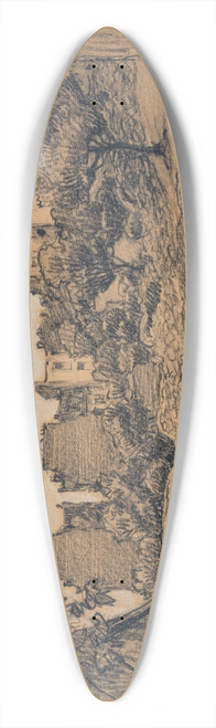 Ferdinand Boberg - Terrains vagues  Montmartre 39.3 inch art pintail longboard deck