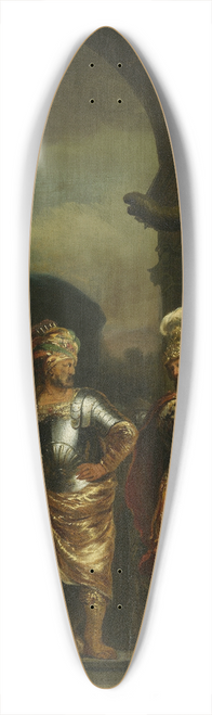 Ferdinand Bol - The calm Fabricius in the army camp of Pyrrhus 39.3 inch art pintail longboard deck