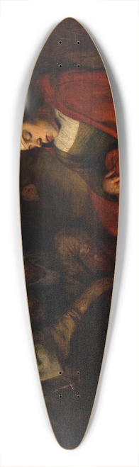 Ferdinand Bol - The Holy Family 39.3 inch art pintail longboard deck