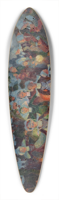 Ferdinand du Puigaudeau - Bretonnes aux lampions  Notre-Dame-de-Trmalo (Pont-Aven) 39.3 inch art pintail longboard deck