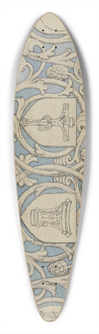 Ferdinand Fellner - Book ornament (upper edge) 39.3 inch art pintail longboard deck
