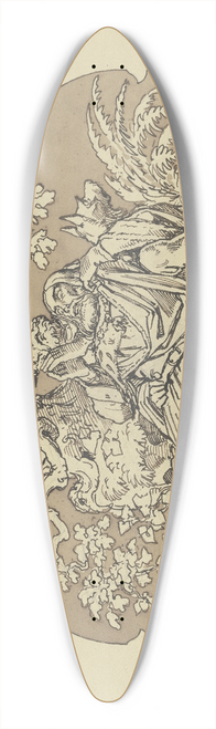 Ferdinand Fellner - Count Eberhard with the beard. 39.3 inch art pintail longboard deck