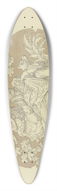 Ferdinand Fellner - Count Eberhard with the beard 39.3 inch art pintail longboard deck