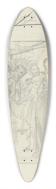 Ferdinand Fellner - Mephisto bei Gretchen im Zimmer 39.3 inch art pintail longboard deck
