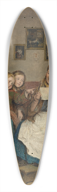 Ferdinand Georg Waldmller - Gromutter mit drei Enkelkindern 39.3 inch art pintail longboard deck