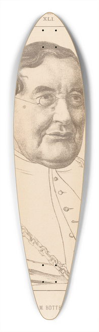 Ferdinand Hart Nibbrig - Portret van Caspar Josefus Martinus Bottemanne 39.3 inch art pintail longboard deck