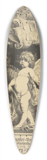 Ferdinand Keller - Einladung des Karlsruher Knstlerkreises zu einem Damenabend 39.3 inch art pintail longboard deck