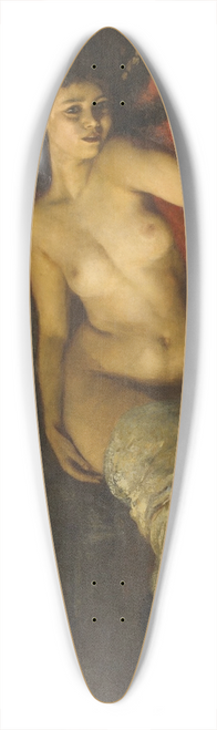 Fernand Cormon - Javanaise tendue 39.3 inch art pintail longboard deck
