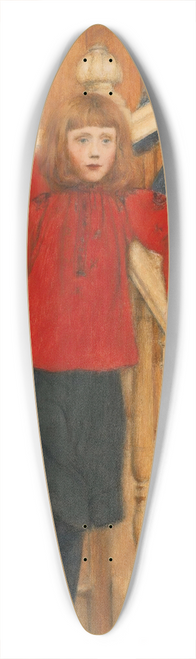 Fernand Khnopff - Les Enfants De Monsieur Neve 39.3 inch art pintail longboard deck