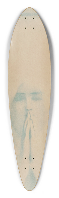 Fernand Khnopff - Le Silence de la Neige 39.3 inch art pintail longboard deck