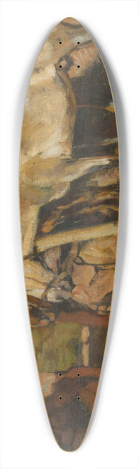 Fernando Fader - Caballos en el corral 39.3 inch art pintail longboard deck