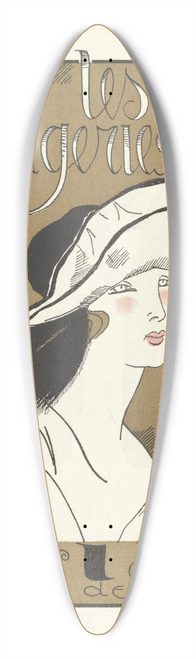 Fernand Simon - Les modes, les lingeries chez Verlaine 39.3 inch art pintail longboard deck