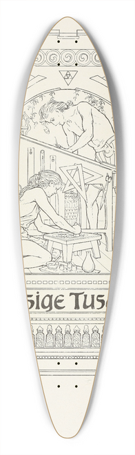 Fidus - Fidus-Serie  zwolf Illustrationen Pl.05 39.3 inch art pintail longboard deck