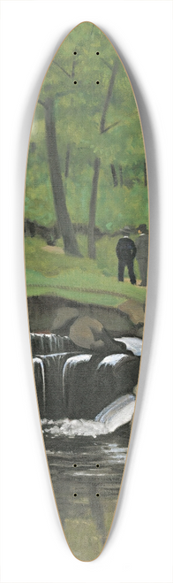 Flix Vallotton - The Woods Of Boulogne 39.3 inch art pintail longboard deck
