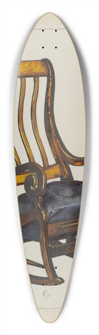 Florence Truelson - Rocker with Black Horse-hair Seat 39.3 inch art pintail longboard deck