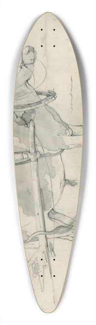 Floris Verster - A bullock before a cart 39.3 inch art pintail longboard deck