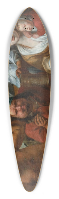 Follower of Jacob Jordaens - Le satyre et le paysan 39.3 inch art pintail longboard deck