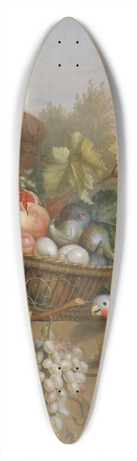 Follower of Jakob Bogdny - Still Life With A Basket Of Fruit, A ParrotAnd An Urn On A Carved Stone Ledge 39.3 inch art pintail longboard deck