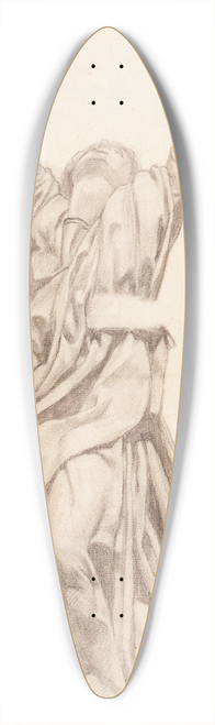 Ford Madox Brown - The Virgin Swooning (recto) 39.3 inch art pintail longboard deck