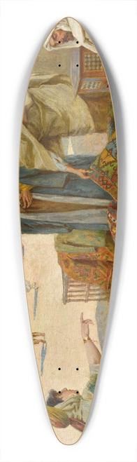 Francesco Ballesio - The Carpet Merchant 39.3 inch art pintail longboard deck