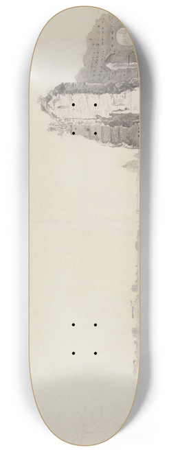 Carlo Labruzzi - A Panoramic View toward St. Peters from the Palace of the Caesars 8.25 inch art skate deck