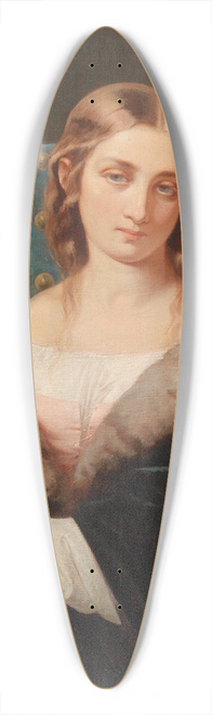 Francesco Canella - Lost in Thought 39.3 inch art pintail longboard deck