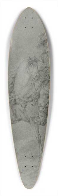 Francesco Casanova - Ryttere i et landskab 39.3 inch art pintail longboard deck