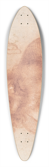 Francesco Furini - Studies of an Old Man and a Hand 39.3 inch art pintail longboard deck