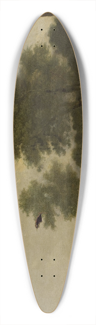 Francesco Giuseppe Casanova - Forest landscape 39.3 inch art pintail longboard deck