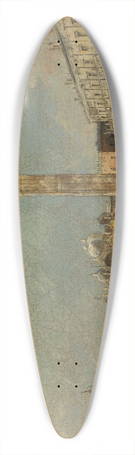 Francesco Guardi - Venice, A View OfPiazza San Marco Looking EastTowards The Basilica 39.3 inch art pintail longboard deck