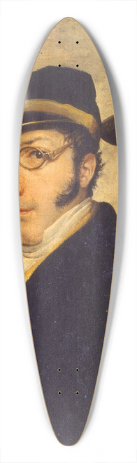 Francesco Hayez - Self Portrait in a Group of Friends 39.3 inch art pintail longboard deck