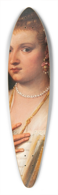 Francesco Montemezzano - Portrait of a young Venetian woman 39.3 inch art pintail longboard deck