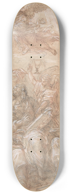 Carlo Maratti - Allegory of the Old and New Dispensations 8.25 inch art skate deck