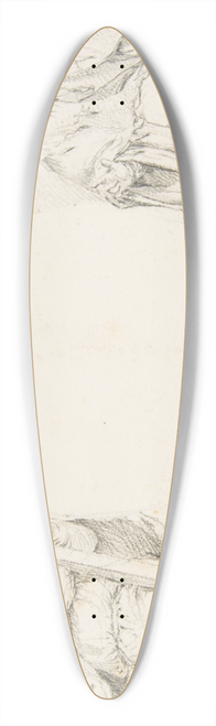 Francesco Zugno - Allegorical Figures of Religion and Venice Flanking an Empty Cartouche 39.3 inch art pintail longboard deck