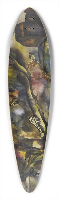 Frances Hodgkins - Farm piece, evening 39.3 inch art pintail longboard deck