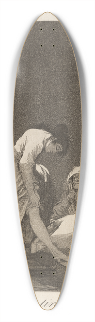 Francisco de Goya - Bien tirada est. (It is nicely stretched.) 39.3 inch art pintail longboard deck