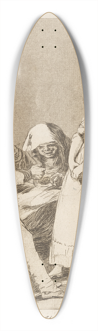 Francisco de Goya - Mejor es holgar. (It is better to be lazy.) 39.3 inch art pintail longboard deck