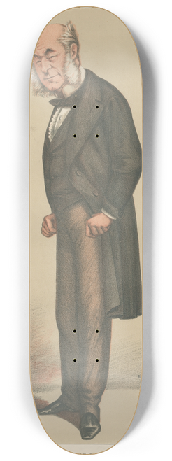 Carlo Pellegrini - Doctors and Scientists. There is no man of greater in his profession. Sir William Fergusson. 17 December 1870 8.25 inch art skate deck