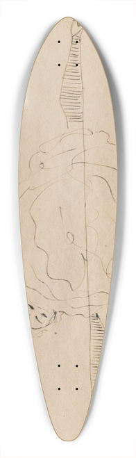 Francis Picabia - Sans titre 39.3 inch art pintail longboard deck