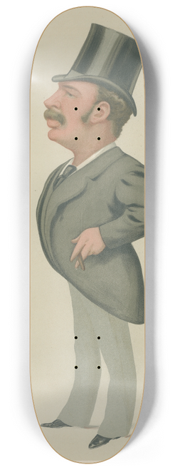 Carlo Pellegrini - Politicians  a loyal Irishman. Lord Headley. April 3, 1888 8.25 inch art skate deck