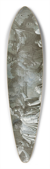 Francois Xavier Fabre - Clombrote and Lonidas 39.3 inch art pintail longboard deck
