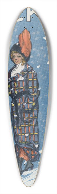 Frank Arthur Nankivell - Right in style 39.3 inch art pintail longboard deck