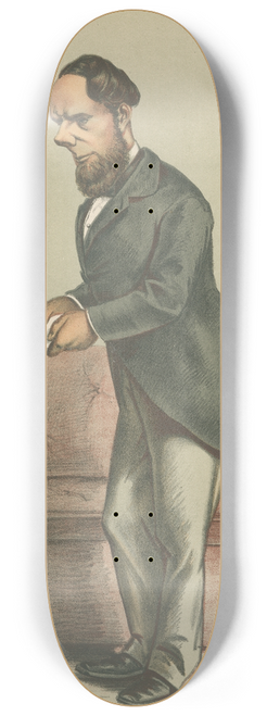 Carlo Pellegrini - Politicians  He improves if possible, but he accepts always the accomplised fact. Earl Kimberly. 16 July 1869 8.25 inch art skate deck