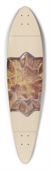Frank Fumagalli - Curtain Tie Back 39.3 inch art pintail longboard deck